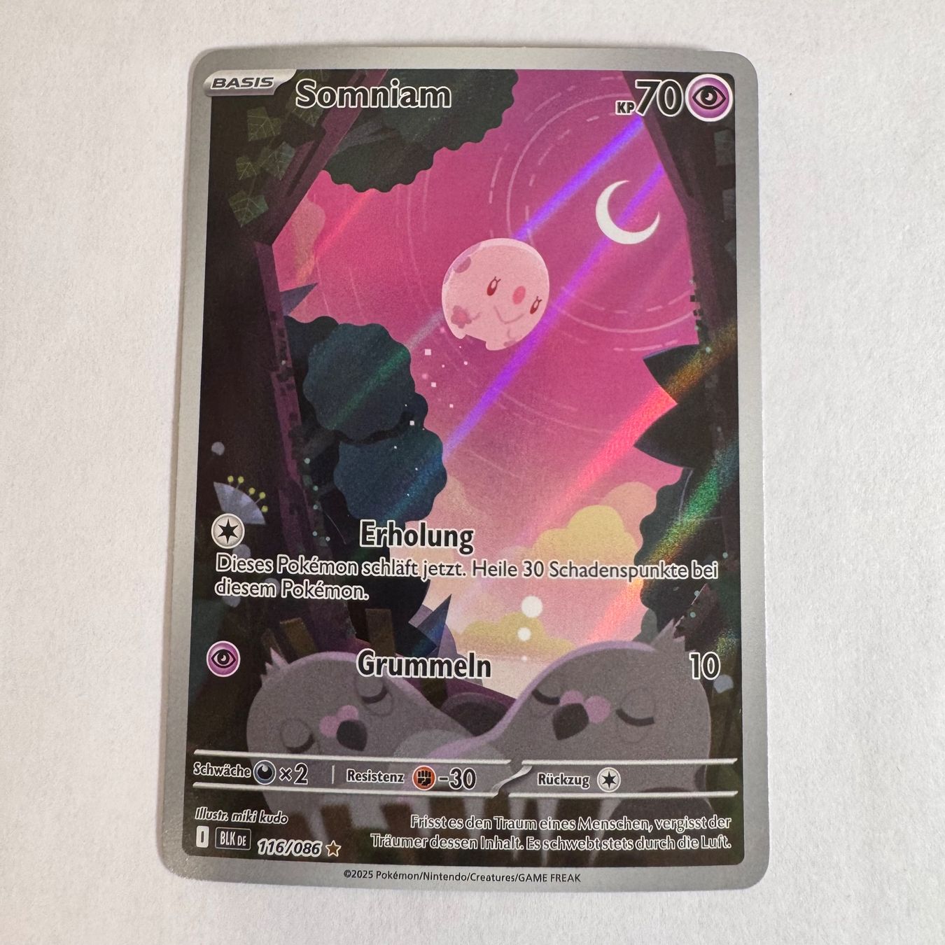 Pokémon Carte collezionabili: Pokémon BLK - Somniam - 116 / 86 - DE – Nuovo (secondo la descrizione) da Staad SG venduto da miaCards