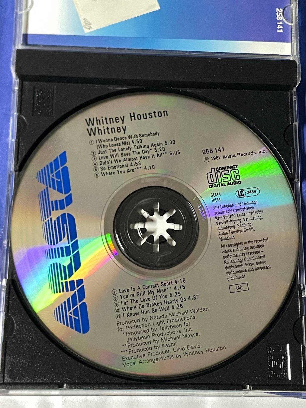 CD: Whitney Houston NM – Usato da Muri b. Bern venduto da AdidasCollector 2
