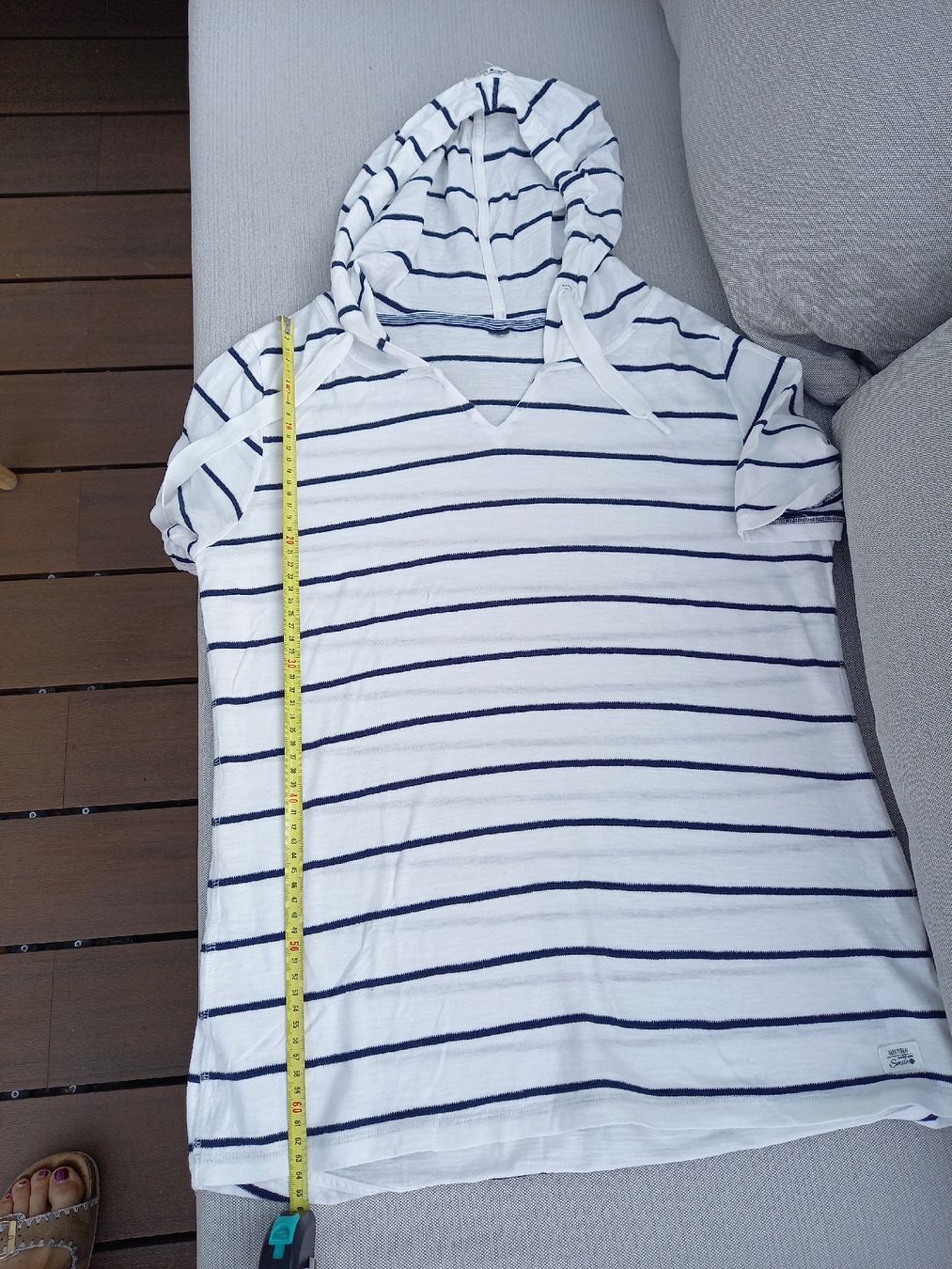T-shirt: Multiblu Sommer Shirt Gr. 40, gestreift, mit Kapuze – Usato da Ruschein venduto da dom_nbr2 1