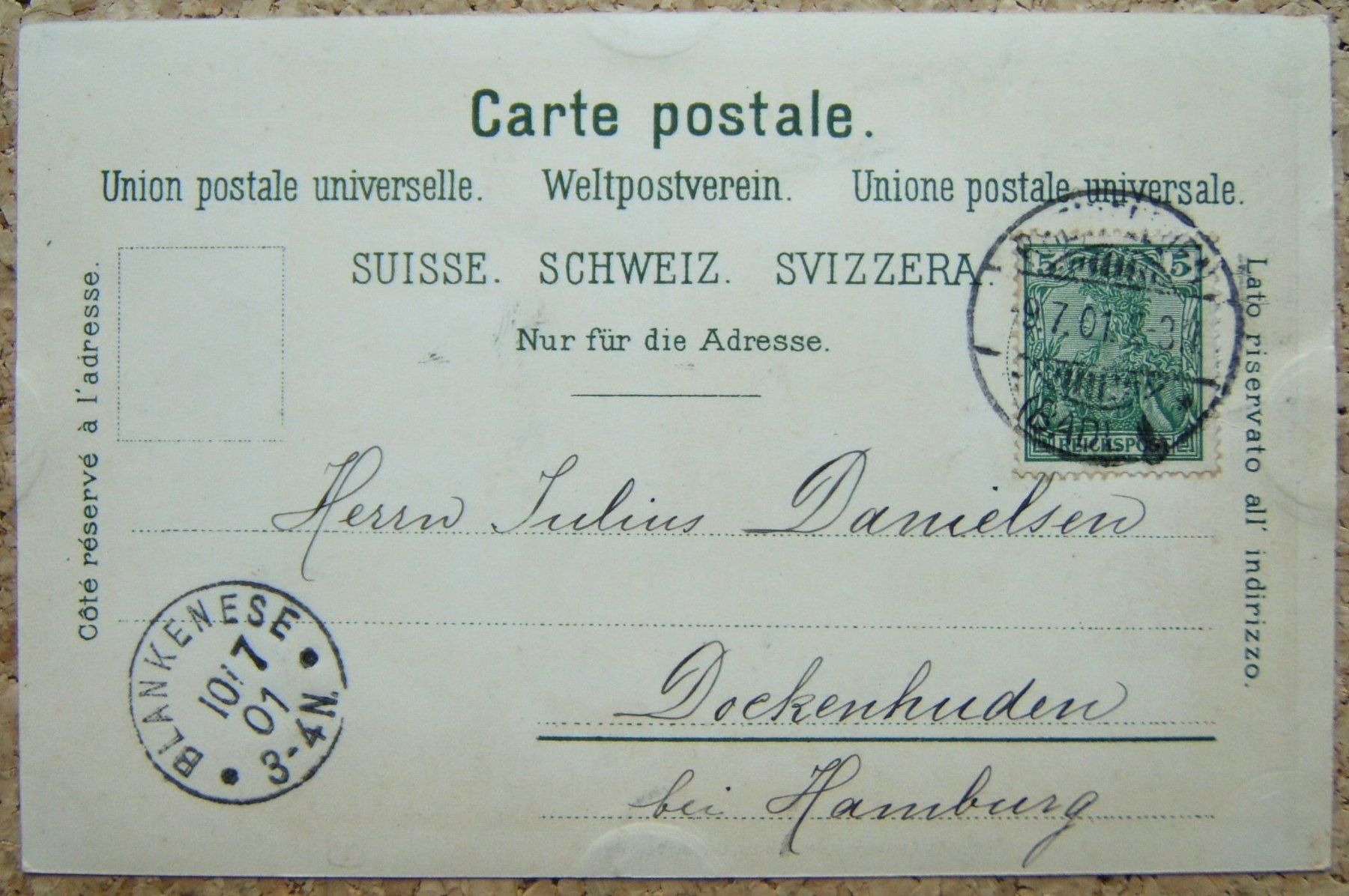 Cartoline postali: ALTE AK MIT KANTONSWAPPEN 1901 – Usato da Brunnen venduto da Nonne04 1