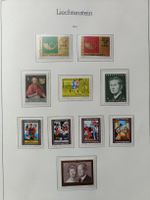 Liechtenstein Briefmarken Sammlung, Jahrgang 1974, komplett!
