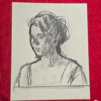 Otto Roos. Lithographie. Handsigniert und datiert '18