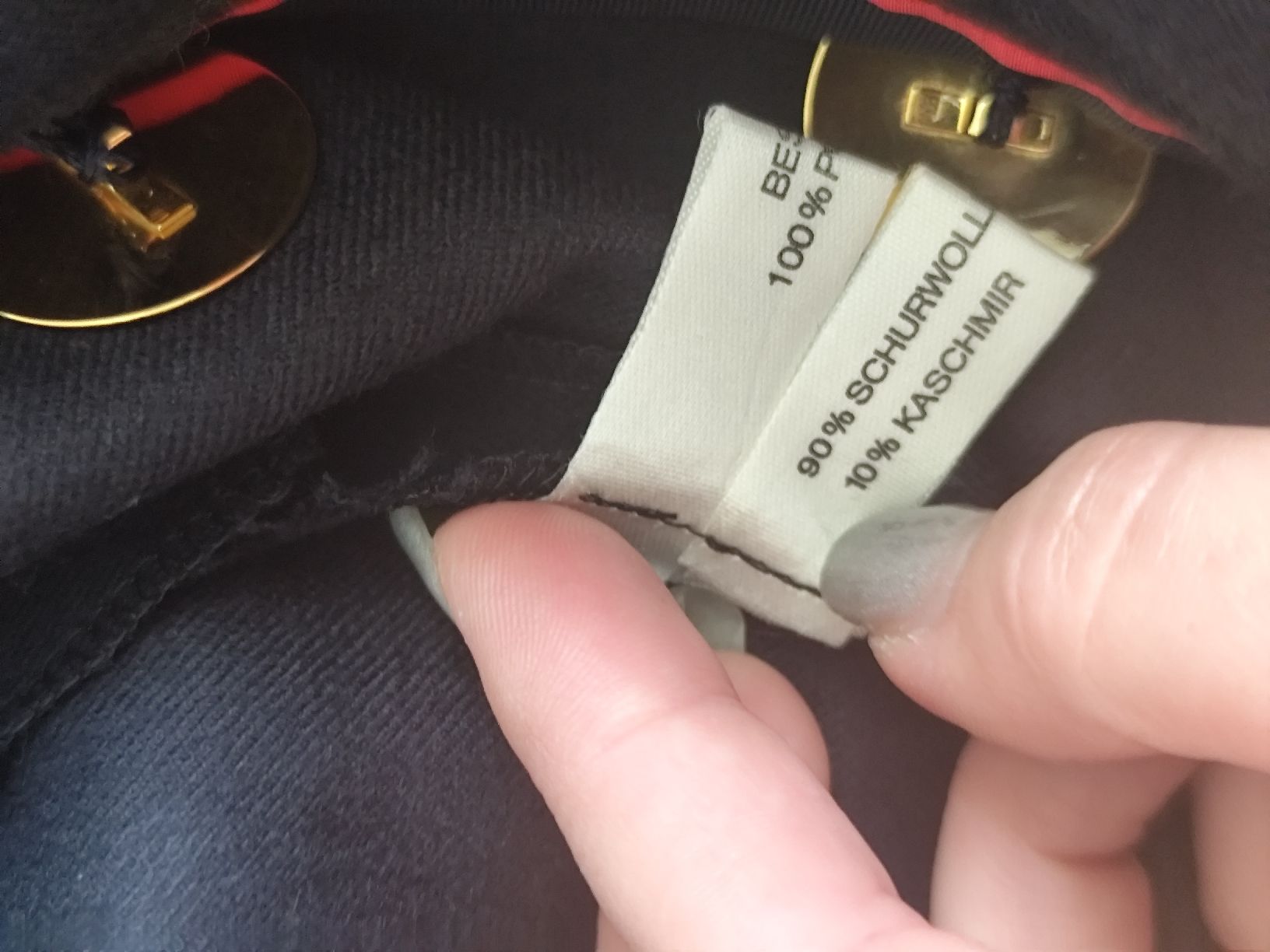 Vestes: DEFEKT Vintage TH Braun Wool Blend Jacket – Défectueux à Mägenwil par VintageGirly 9