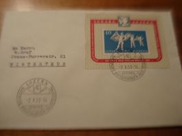 Brief 1951, Block LUNABA Luzern , Sonder-o