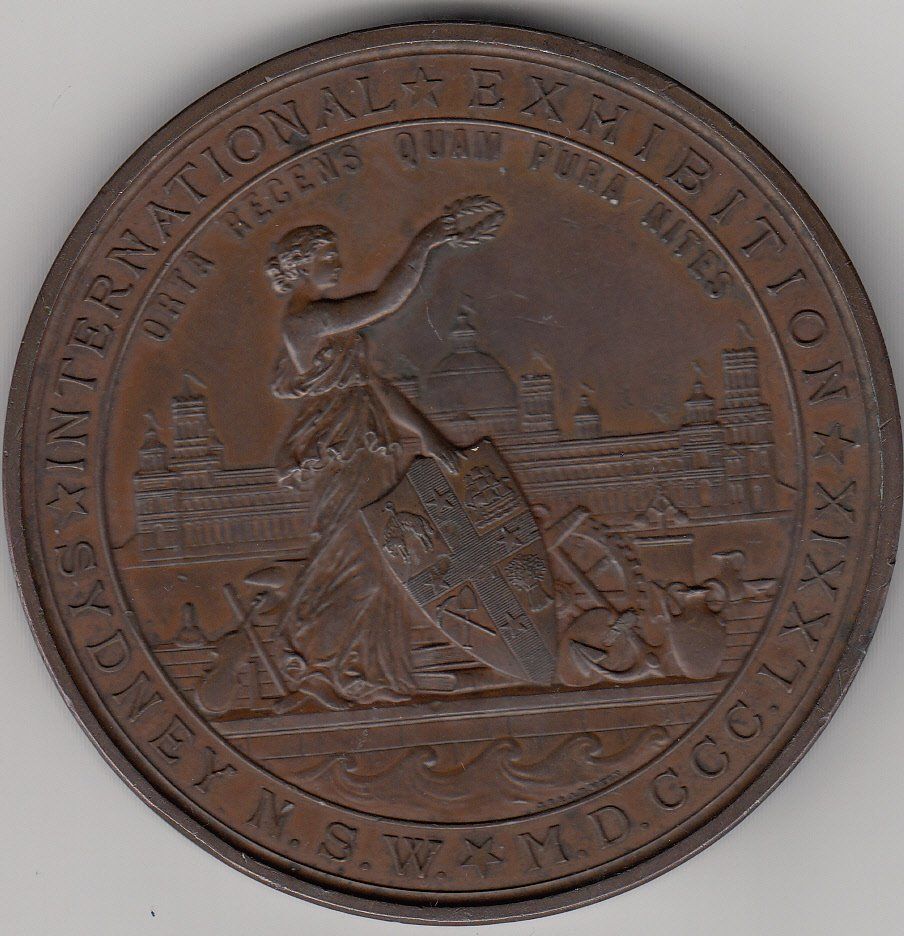 Medaillen: International Exhibition Sidney N.S.W. 1879 – Gebraucht aus Gossau SG von Gallus00
