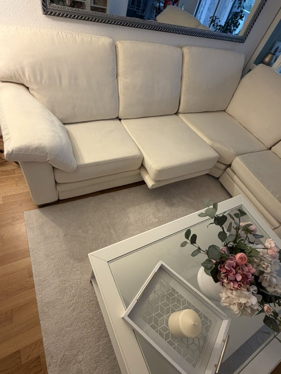 Divani: Ecksofa weiss – Usato da Worblaufen venduto da hom_kww8 3