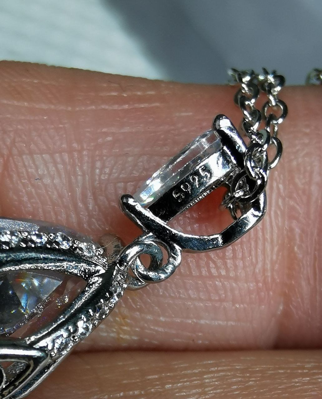 Catenine: Collier argent avec zircons AAA – Nuovo e nell'imballaggio originale da Reconvilier venduto da Tsma67 3
