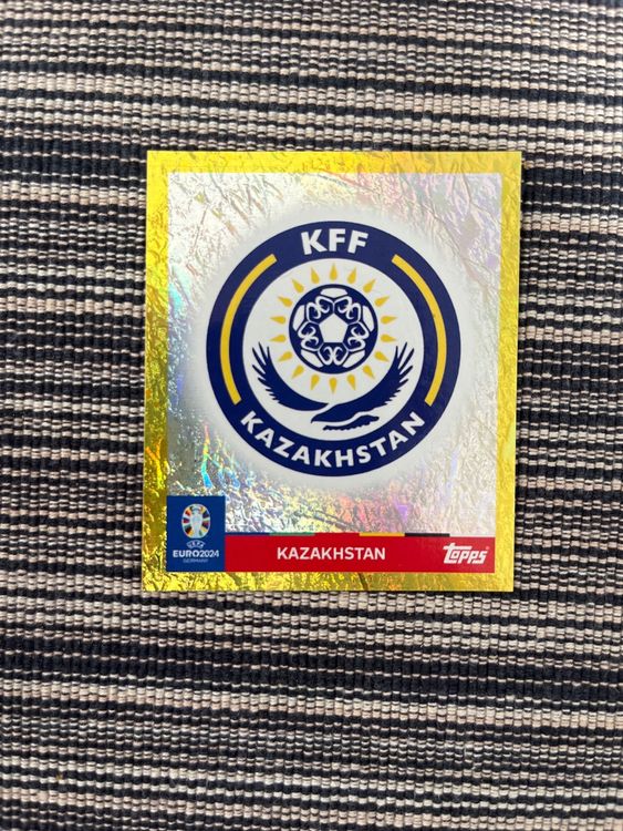 Topps Euro 2024 Gold Kazakhstan Logo selten (Neu (gemäss Beschreibung