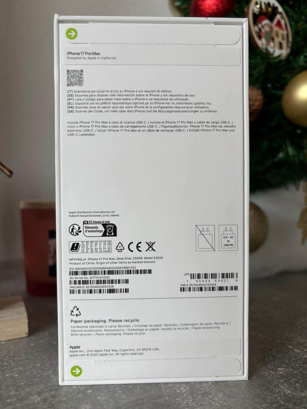 Apple Telefoni cellulari / Smartphones: i Phone 17 pro – Nuovo (secondo la descrizione) da Basel venduto da bil_ql6x 2