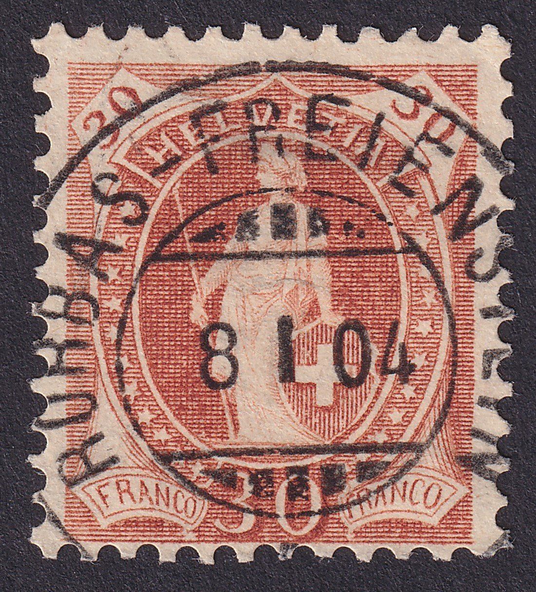 Tutti i francobolli: 68E mit Vollstempel RORBAS FREIENSTEIN ZH – Usato da Ebikon venduto da SilvioFreund