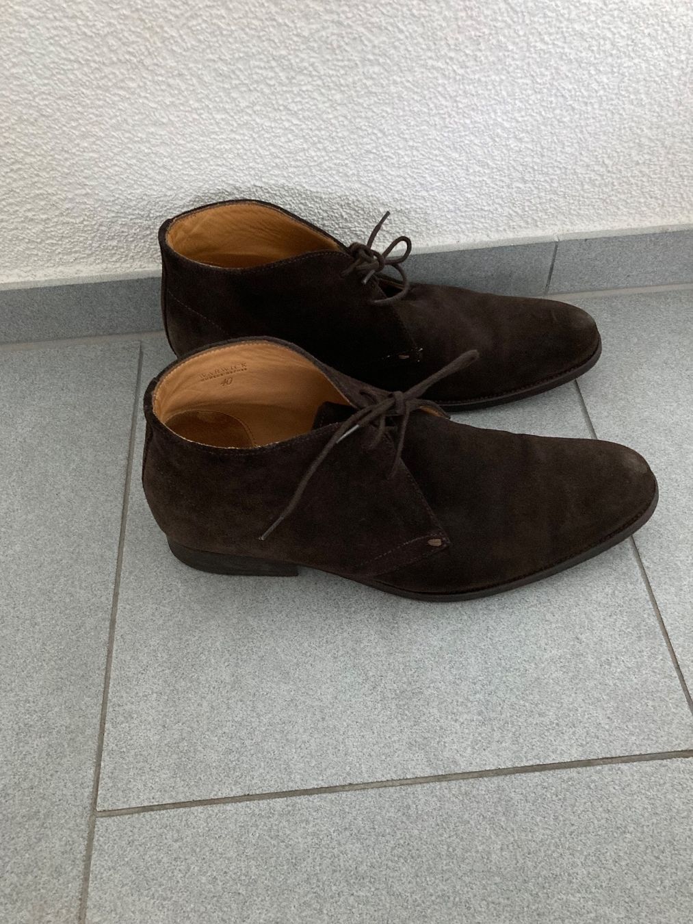 Scarpe da uomo: Wildlederschuhe braun – Usato da Rikon im Tösstal venduto da s_tenz 1
