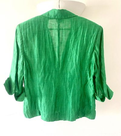 MADELEINE Leinen-Blazer Jacke Grün Gr. M 38/40–Top Zustand