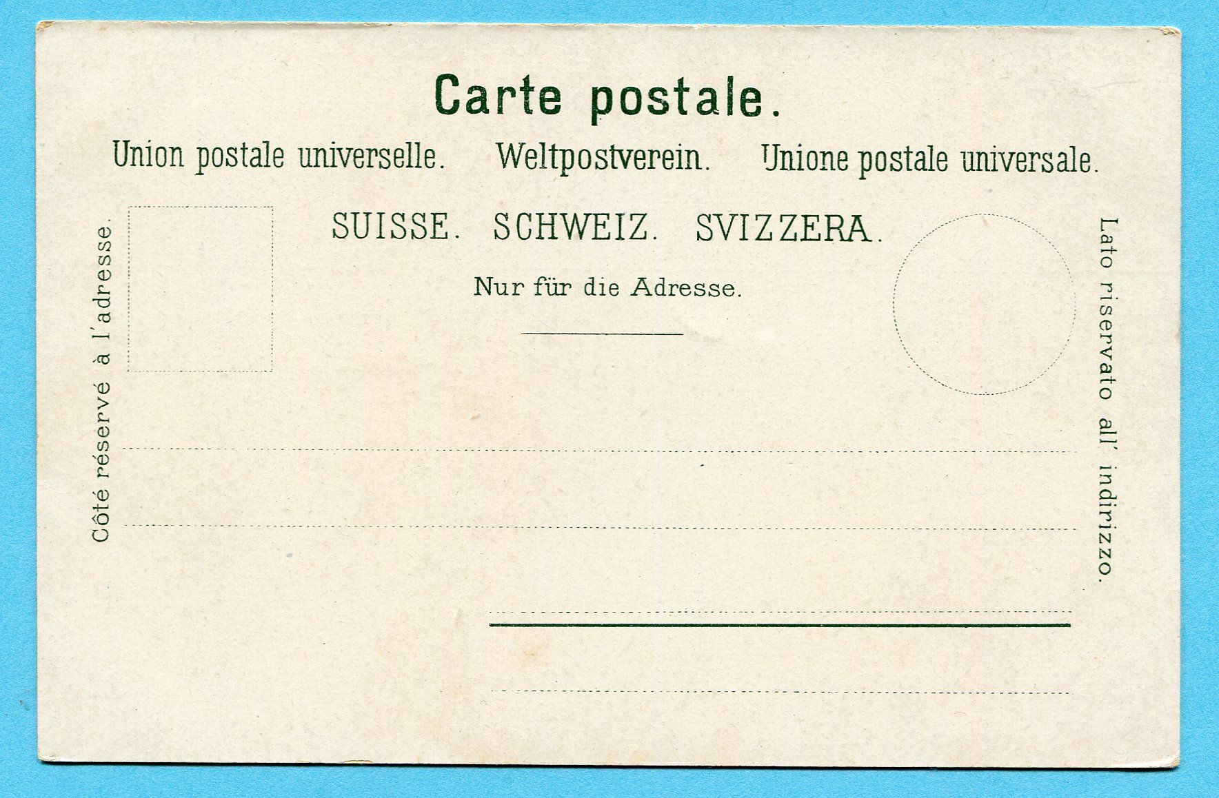 Cartoline postali: Uster 1901 – Usato da Opfikon venduto da Prophila 1