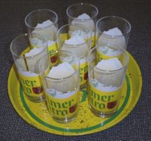 Elmer Citro Gläserset mit Serviertablar D=30cm
