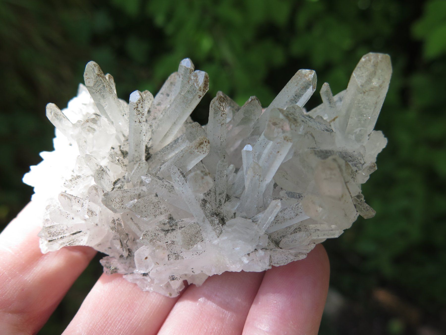 Minerali & Pietre curative: Bergkristall mit Chlorit von Mexico – Usato da Schaffhausen venduto da Yamakana51L8736OQ8 8