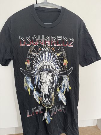 DSQUARED2 T-Shirt Gr. S, schwarz, Ride'em, Indianer