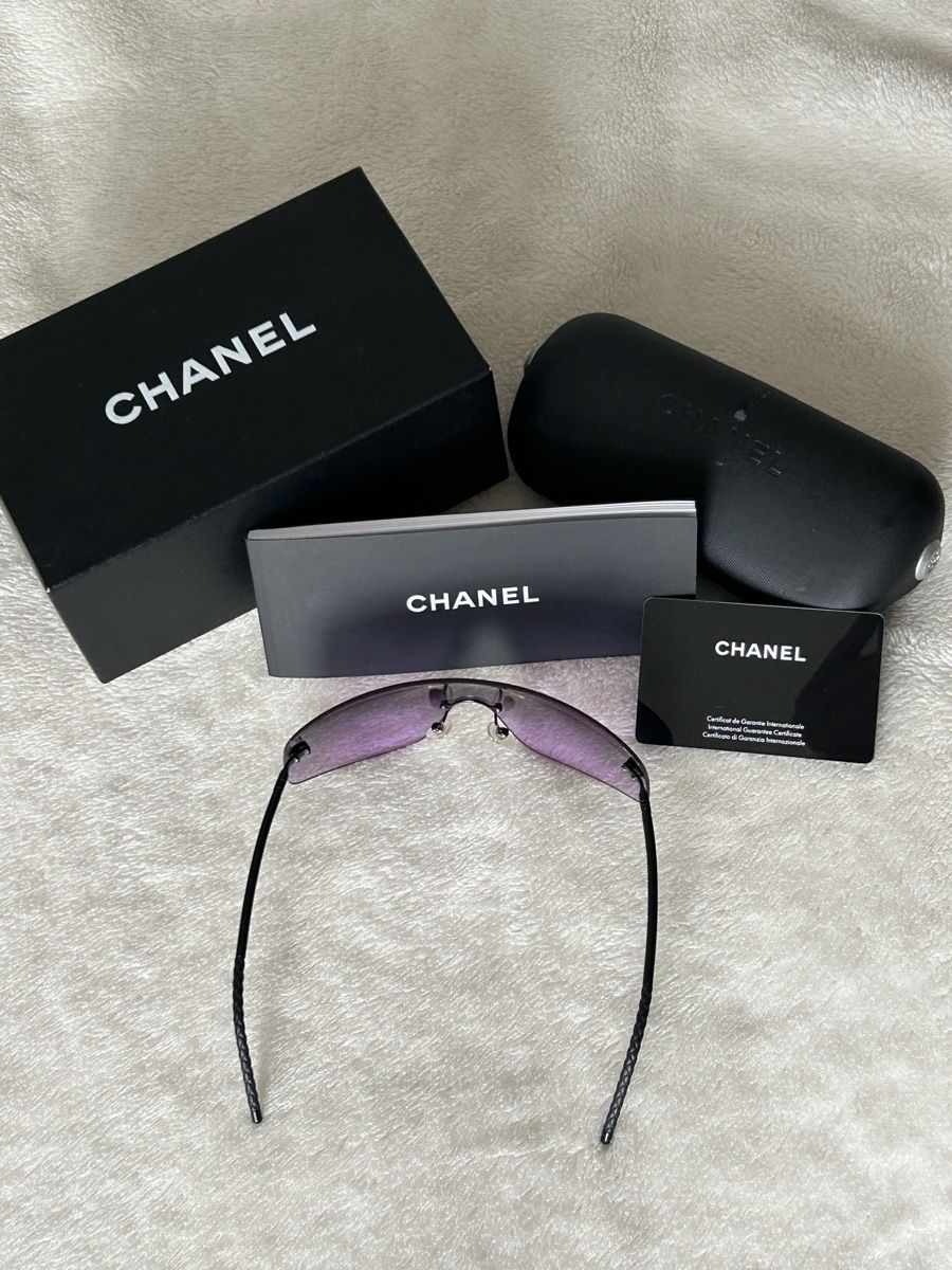 Chanel Occhiali & Lenti: Chanel Shield Rimless Amber Sonnenbrille Y2K – Usato da Uttwil venduto da ula_ls5l 1