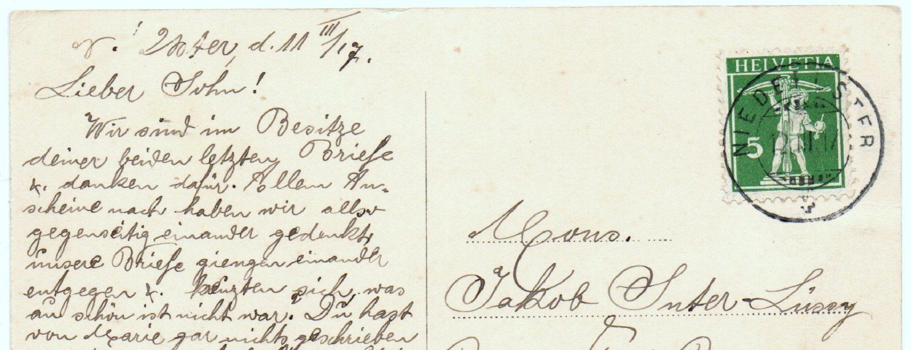 Cartoline postali: USTER Bezirksgebäude – Usato da Jona venduto da philajona 1