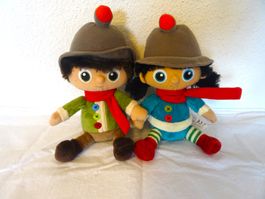 2 Süsse Plüsch Migros Wichtel Eli und Finn