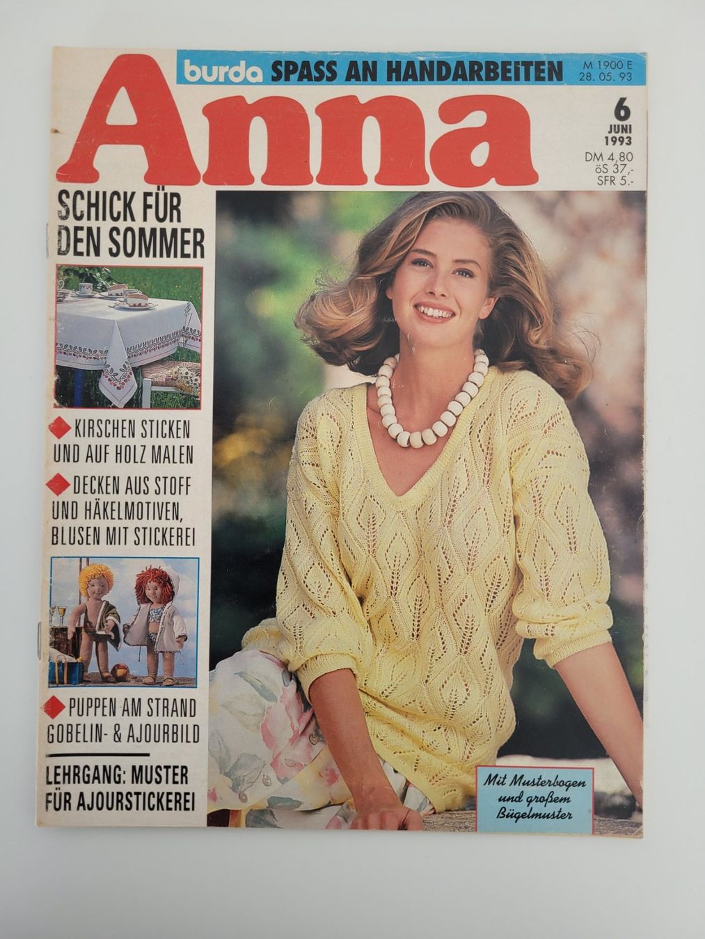 Schnittmuster: Anna Zeitschrift Stricken 06/1993 – Gebraucht aus Aarburg von NDK