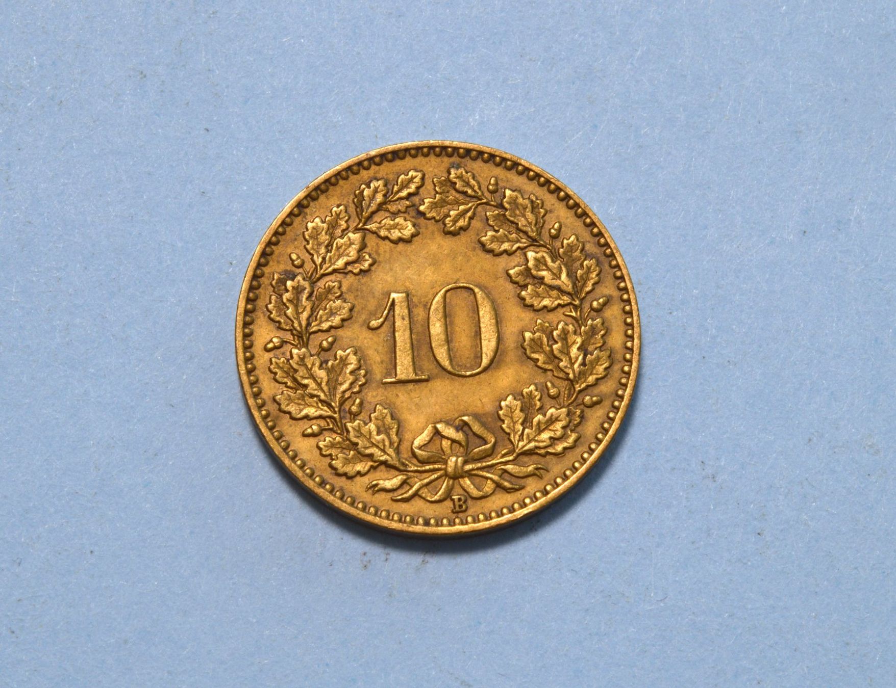 Alle Münzen: 10 Rappen 1919 Messing – Gebraucht aus Oberglatt ZH von dil_85sh 3