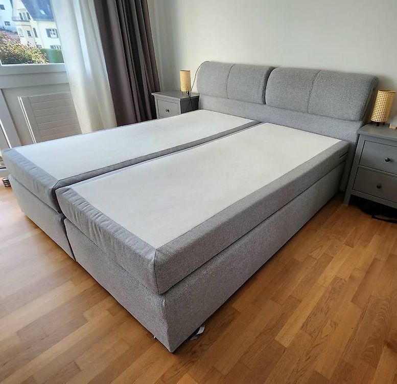 Doppelbett mit Stauraum und Matratzen (Boxspringbett) (Gebraucht) in ...
