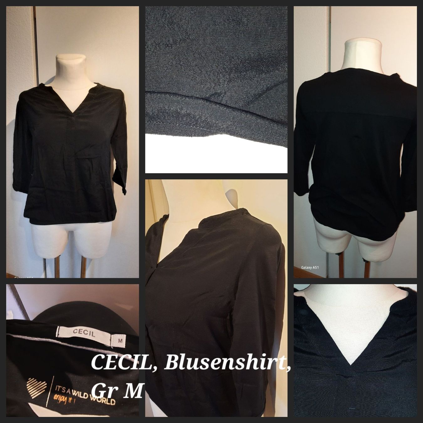 Cecil Camicette: ***CECIL*** Blusenshirt schwarz Gr M – Usato da Wädenswil venduto da H2H_Secondhandshop