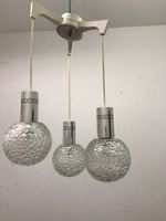 Kaskadenlampe 3-flammig Hängelampe Glaskugeln Pressglas