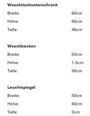 Mobili per bagno: 081Burgbad Badmöbel, Holzoptik hell/weiss, 63cm – Nuovo (secondo la descrizione) da Derendingen venduto da Meisterstuecke 6