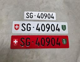 Kontrollschild / Autonummer SG 40904