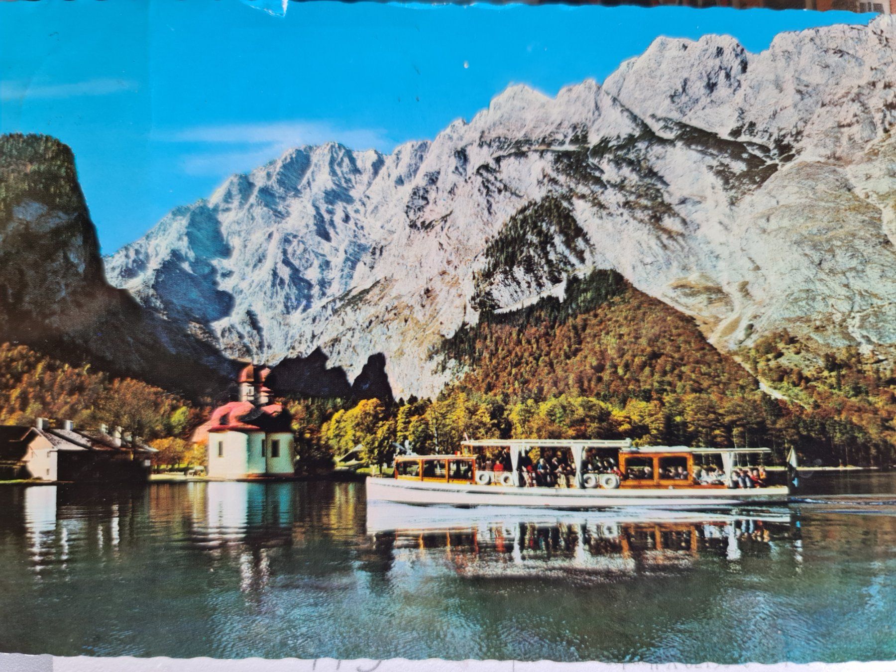 Cartoline postali: Ansichtskarte Bartalomä mit Watzmann Ostwand Deutschland – Usato da Dintikon venduto da Vexi