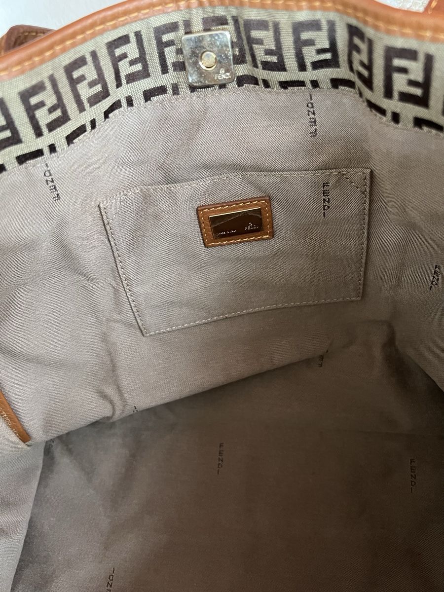 Fendi Borse da donna: Fendi braune Zucchino-Monogramm-Handtasche – Usato da Zürich venduto da ClosetKTT 7