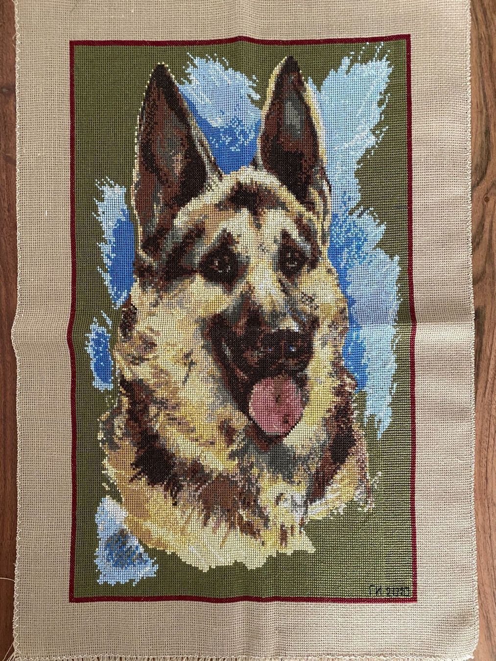 Foto & Immagini: Schäferhund Kreuzstich Bild neu – Nuovo (secondo la descrizione) da Bern venduto da schnupka 2