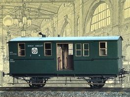Postkarte Bahnpostwagen 1857 PTT-Museum Bern Ausgabetag 1990