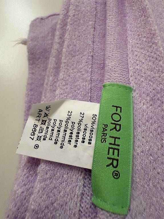 Foulard & Sciarpe: Strick Mütze & Schal Lila – Usato da Altendorf venduto da Anjapple 2
