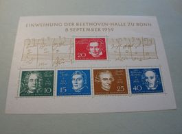 Deutschland Block Beethoven 1959 *
