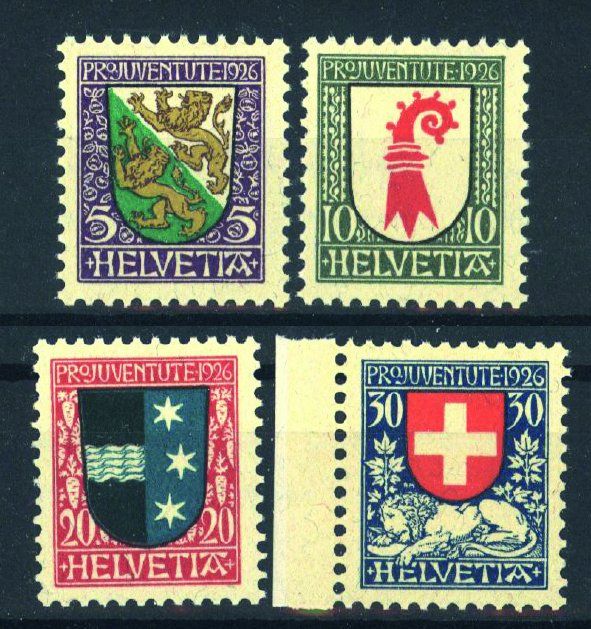 Tutti i francobolli: 1926, Pro Juventute ** – Usato da Willisau venduto da Vollstempel