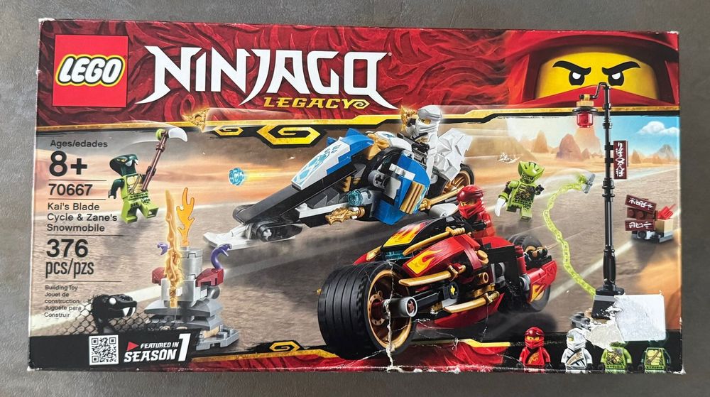 LEGO 70667 NINJAGO Kais Feuer-Bike & Zanes Schneemobil NEU (Neu und ...