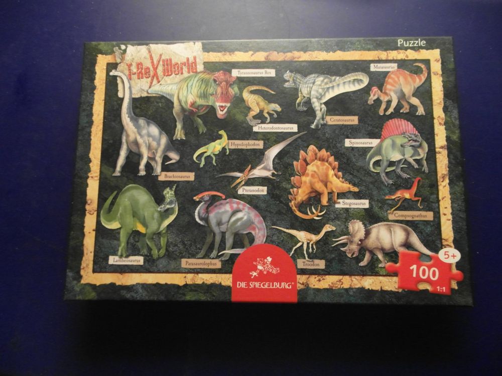 100-Teile Dinosaurier-Puzzle Für Kinder Ab 5 Jahren – Lernspielzeug Für Jungen & Mädchen