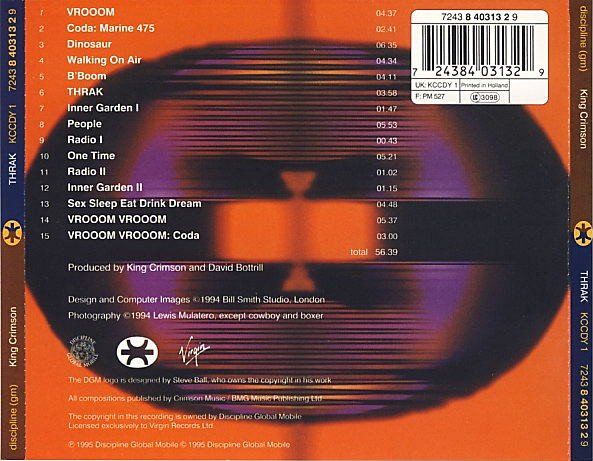 CD: King Crimson – THRAK - b – Usato da Brittnau venduto da Zibu 1