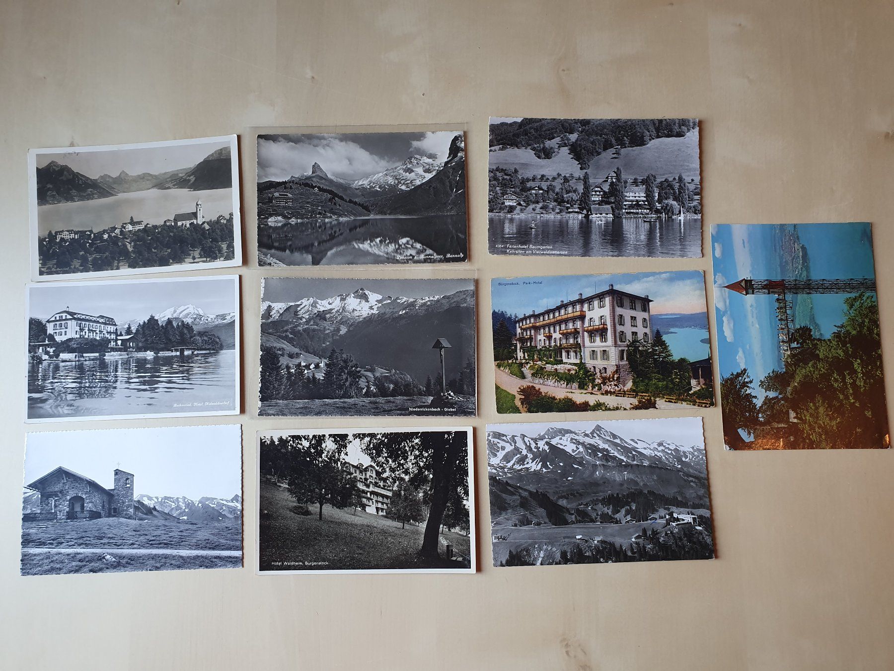 Ansichtskarten: 10 x Karten Nidwalden ab 1934 – Gebraucht aus Stansstad von collectorsshop