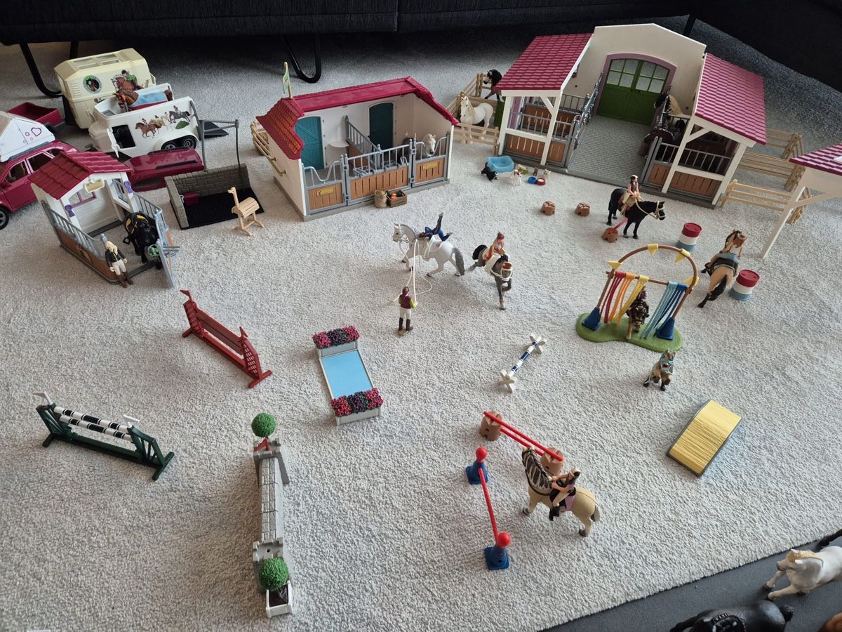 Schleich Spielzeuge: Schleichställe mit Reitplatz mit Zubehör – Gebraucht aus Uznach von j.g.gashi 2