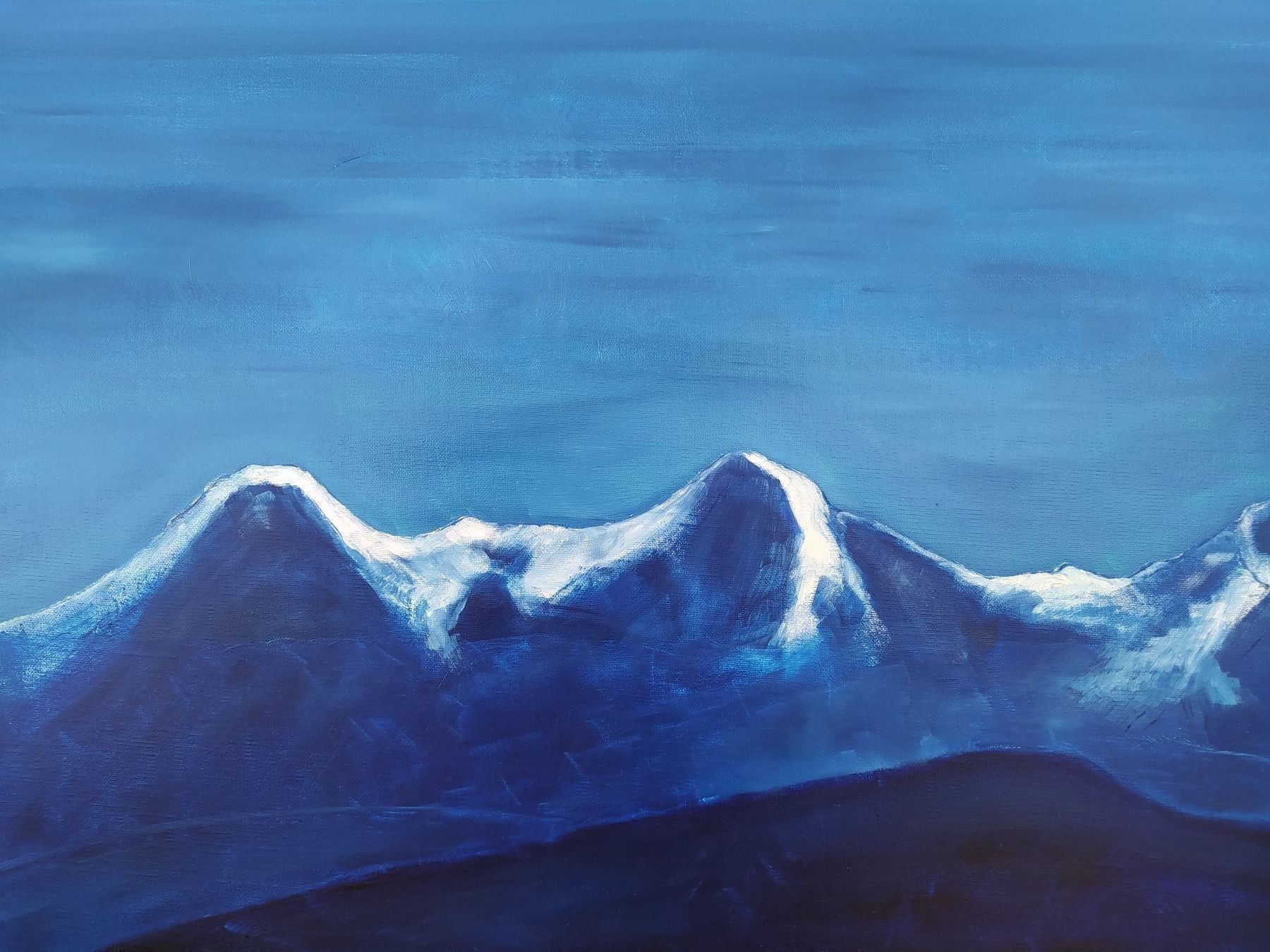 Dipinti: Ölgemälde Eiger, Mönch und Jungfrau – Usato da Bretzwil venduto da nefith 3