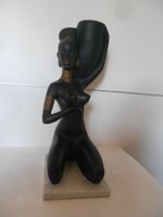 Statue femme africaine  ( lampe )