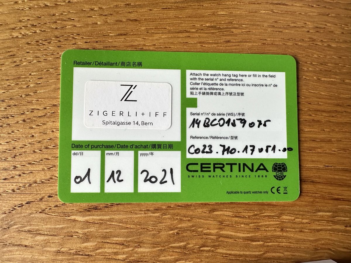 Certina Orologi: Certina DS EAGLE Precidrive, 44 mm, Stahl – Usato da Münsingen venduto da Sternsaphir64 3