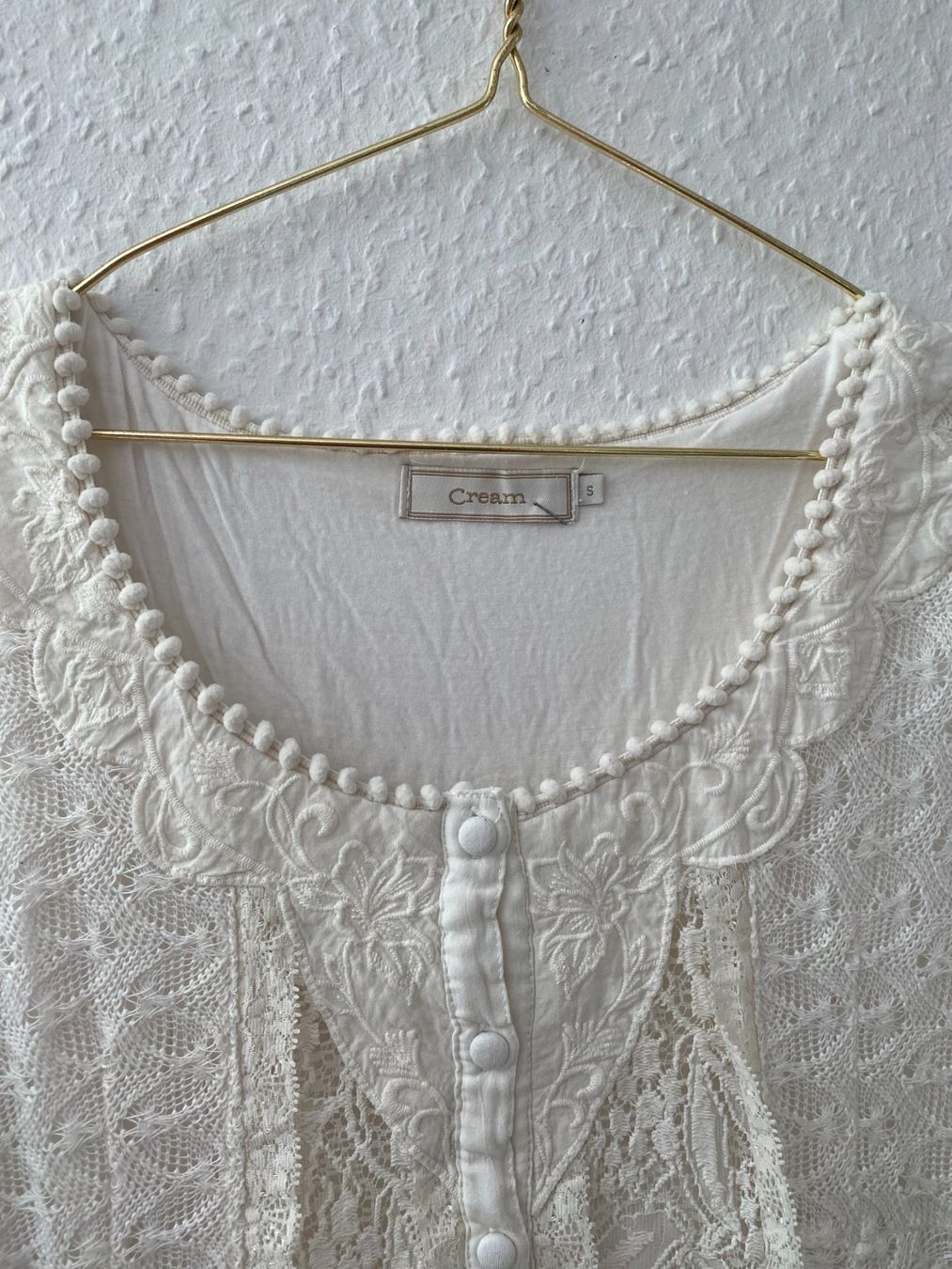 Cream Tuniche: Romantische Original Cream Tunika Gr. S – Nuovo (secondo la descrizione) da Stetten SH venduto da bijoux18 2
