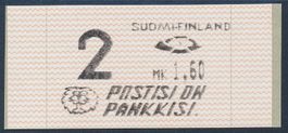 Finnland ATM 10 Postisi On Pankkisi 1.60 ZD 2 **