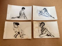 antike Fotos - hübsche Frau