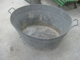 Zinkwanne 80 L Zuber Waschzeine Zeine Wanne Gelte - DICHT!