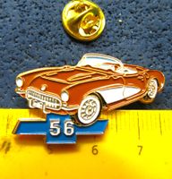 CHEVROLET CORVETTE C1 1956 AUTO PIN GEPRÄGT GOLDIG LIMITIERT